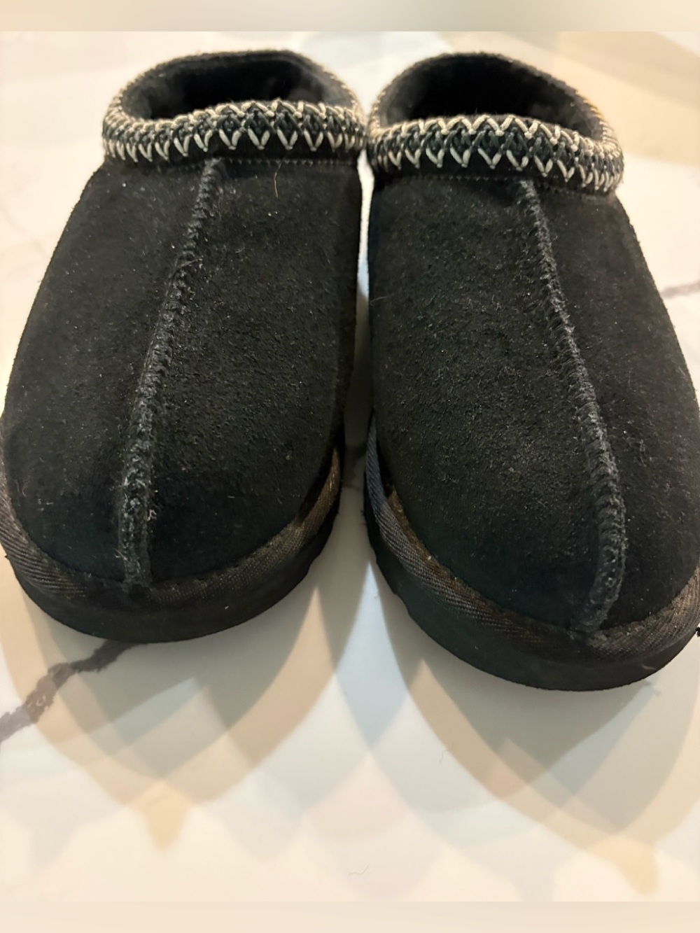 UGG Black Suede Tasman Slip On Slippers Shoes, 8/39 - Picture 3 of 10